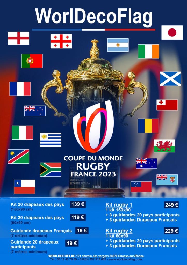 Coupe du Monde RUGBY  FRANCE 2023